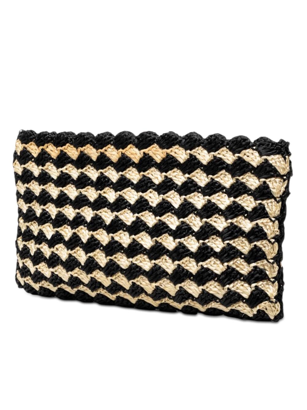 Prada Raffia Crochet Clutch Pre-Loved #288454P79B - Picture 2 of 7